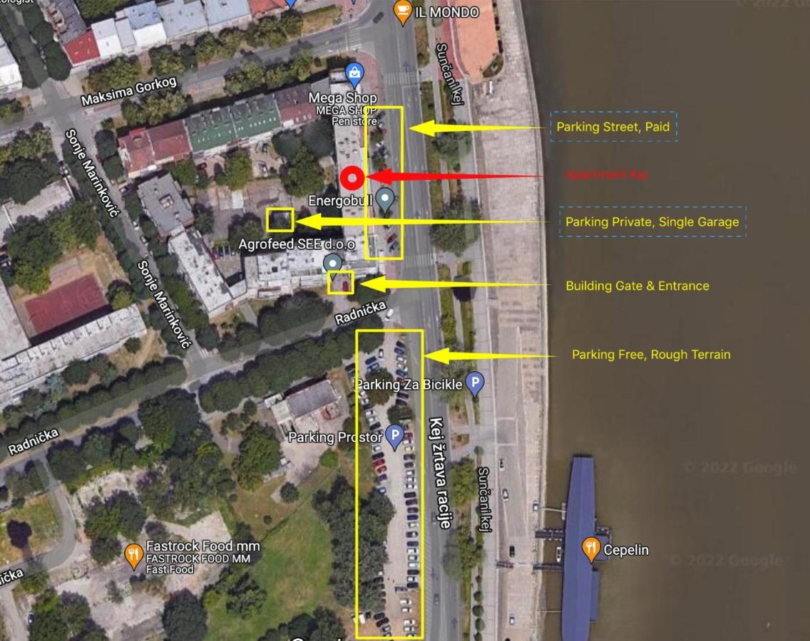 נובי סאד Center, Private Garage, Danube & Fortress, 3 Bdrm 2 Bath מראה חיצוני תמונה